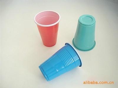 【一次性塑料杯 250ML 雙色杯 透明杯】價(jià)格,廠家,圖片,塑料杯,臺州市中藍(lán)紙塑業(yè)-